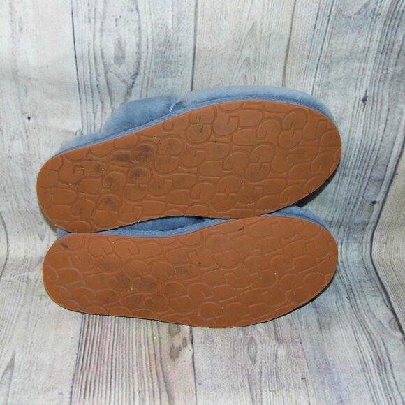 UGG Dalla Blue Sheepskin Slippers Womens Size 10 - Picture 2 of 8